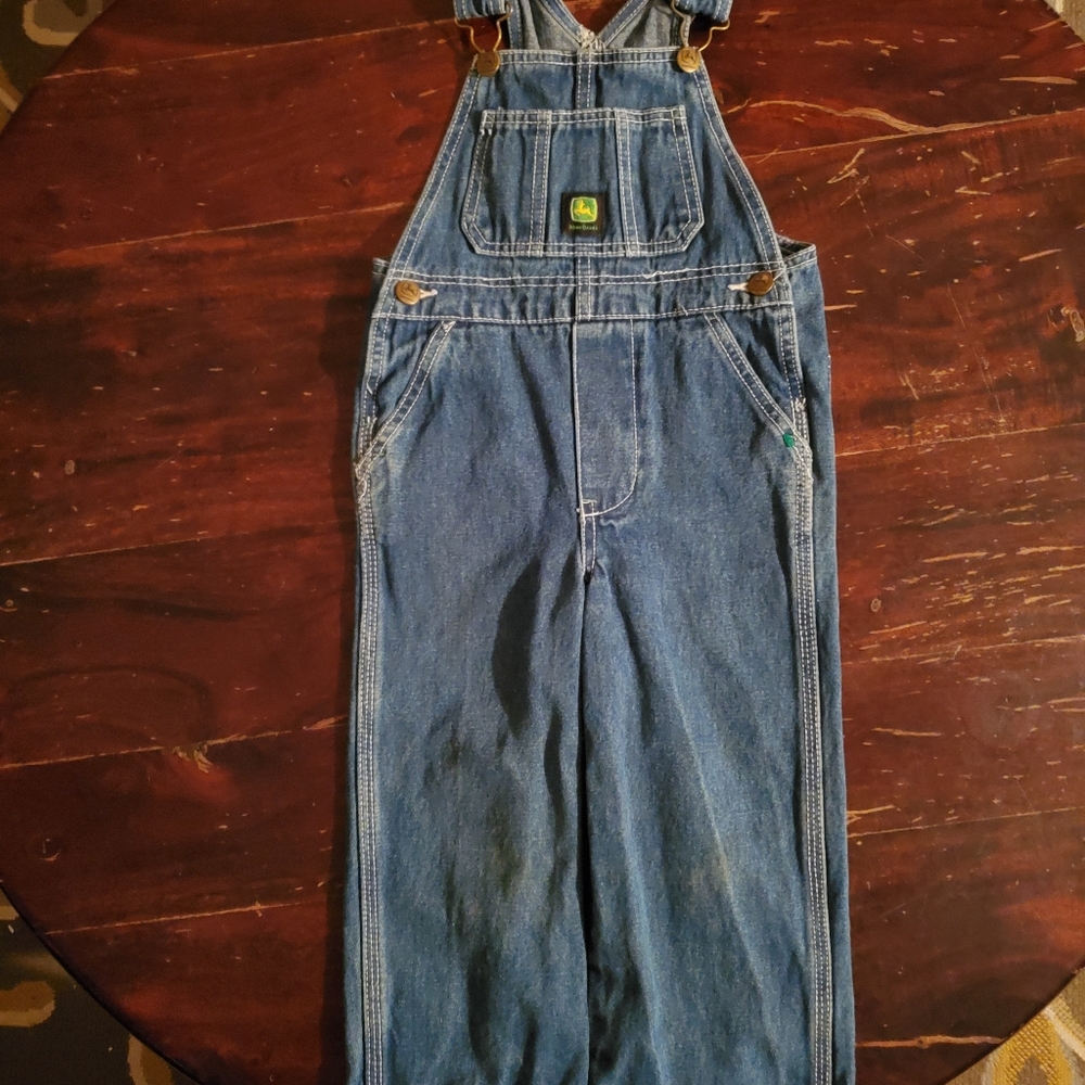 JOHN DEERE DENIM OVERALLS SIZE 4T